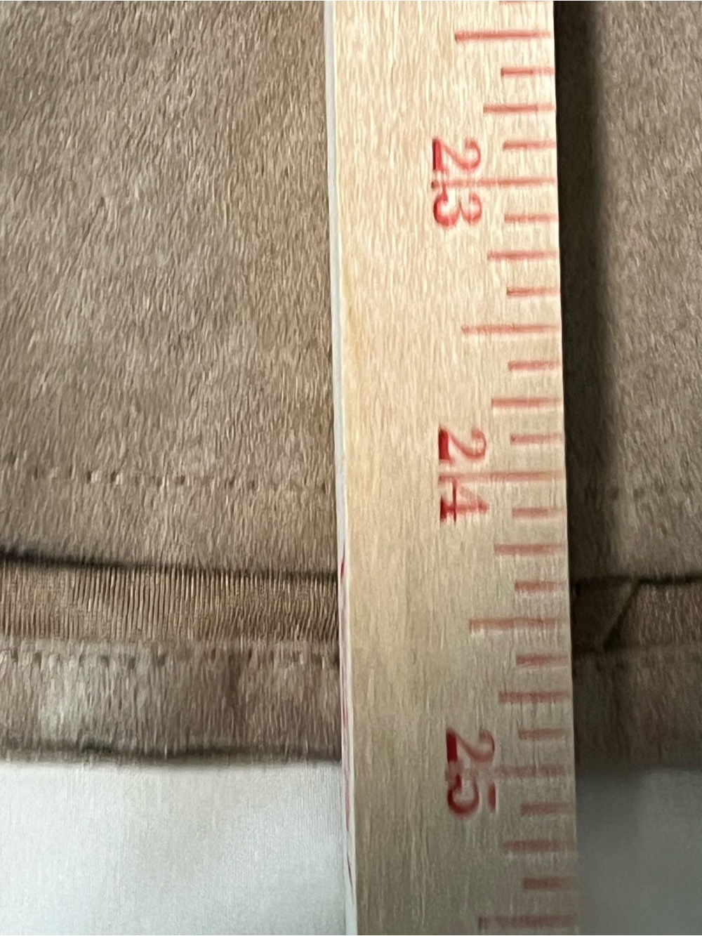 Christopher & Banks Taupe Suede-Look A-Line Skirt Size Medium - Picture 5 of 7